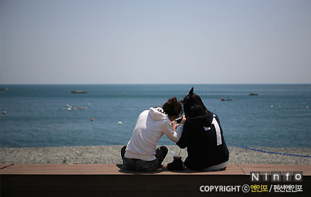 학동몽돌해수욕장사진
